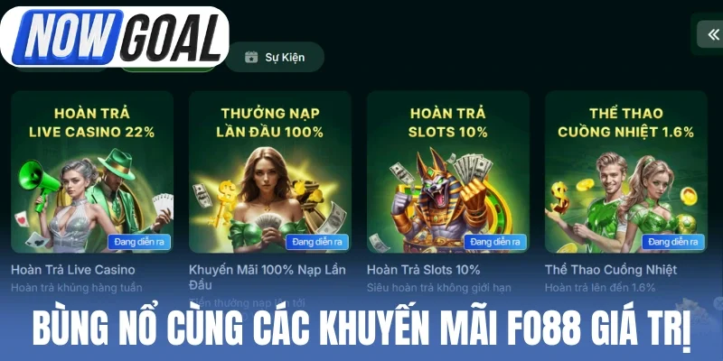 Bùng nổ cùng các khuyến mãi Fo88 giá trị